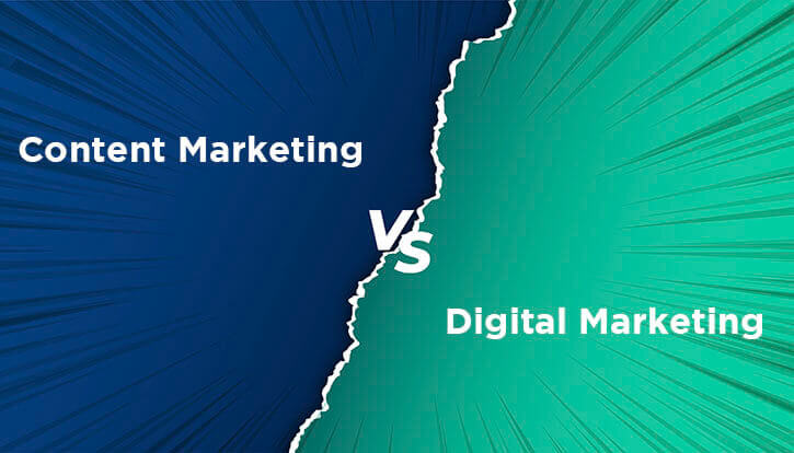 content marketing vs digital marketing