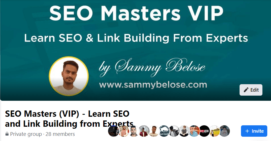 SEO Masters Facebook Group