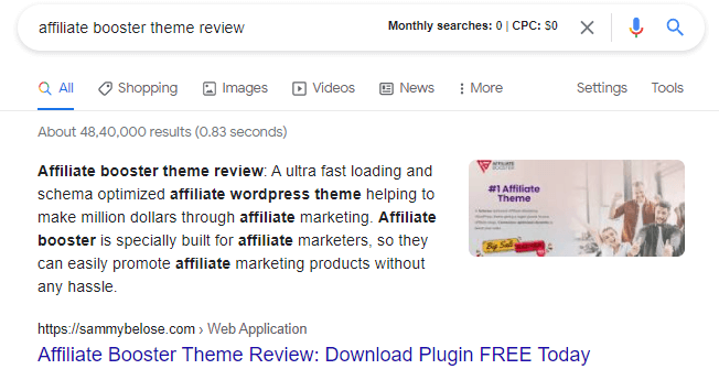 featured snippet ab review